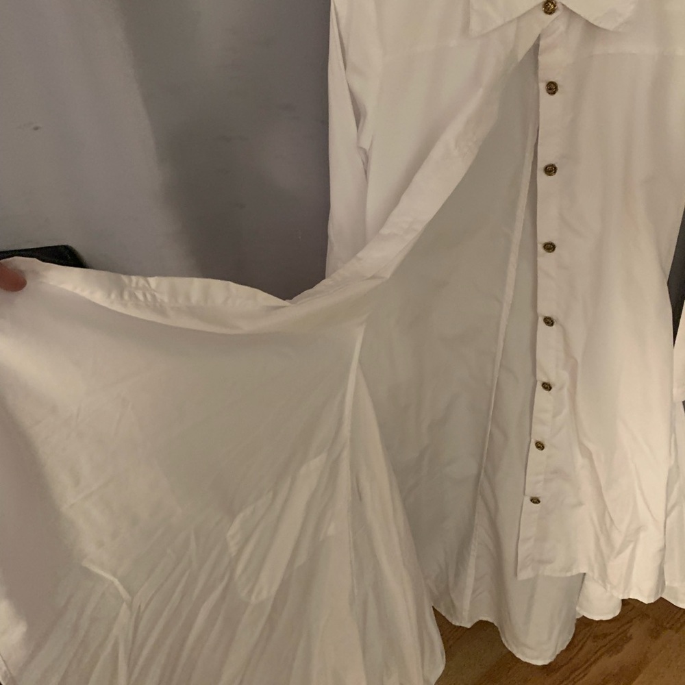 womens long back blouse